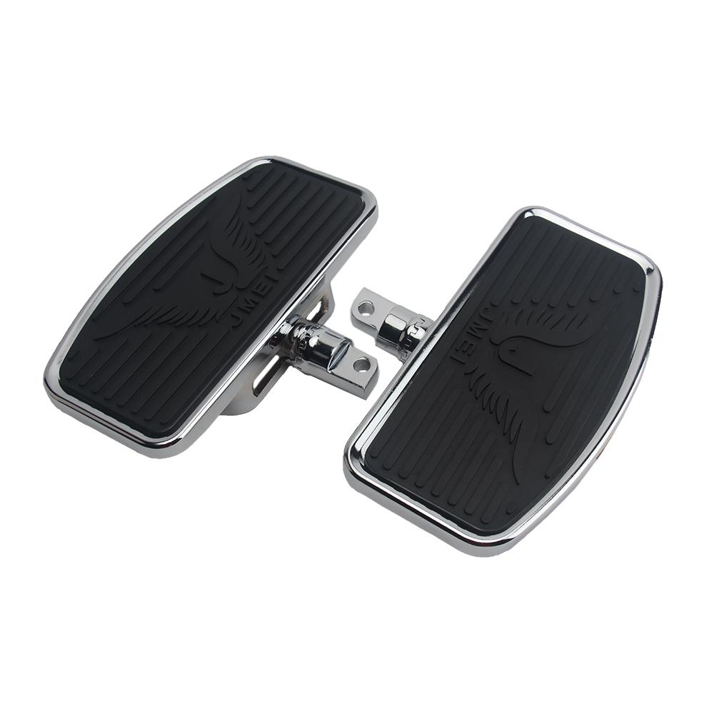 Motorcycle Adjustable Black Front Rear Passenger Floorboard Mount-Style Foot Rest Floorboards For Harley 883 Dyna Electra Glide