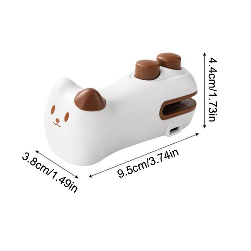 Мини-запайщик пакетов, Магнитный термозапайщик с резаком, Перезаряжаемый через USB-C Мини-машина для запайки пакетов для чипсов, пакетов для закусок