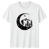 Night Sky Mountain Hiker Design T-Shirt Hiking Camping Outdoor Adventure Gift