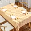 Pastoral Plaid Pvc Tablecloth Waterproof And Oil-Proof Leave-In Rectangular Dining Table Cloth Household Tablecloth Coffee Table Cloth