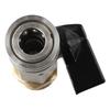 1/4 Inch High Pressure Washer Ball Valve Water Flow Control Hose Switch  Automotive Use
