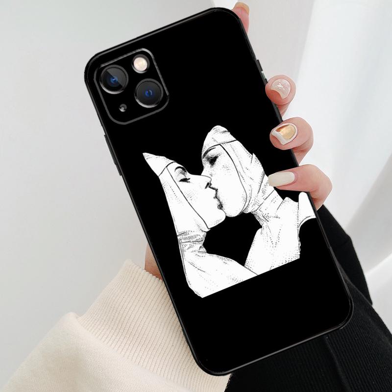 Чехол для телефона "Поцелуй сестры-монахини" для iPhone 17 Pro Max 14 13 12 11 15 16 Pro Max mini 16 15 Plus 16e 17 Air Cover