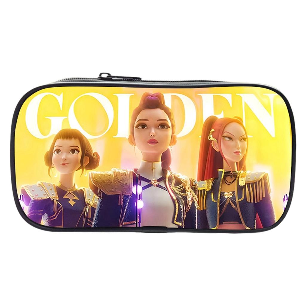 KPOP Girls Cartoon Pencil Case Elementary School Pencil Case Stationery Bag Children's Pencil Case Anime Print