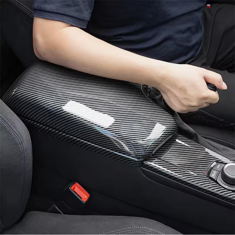 ABS Carbon Fiber Center Console Lid Armrest Box Trim Protective Cover For BMW 3 4Series3GT F30 F31 F34 F36 320i Car Accessories