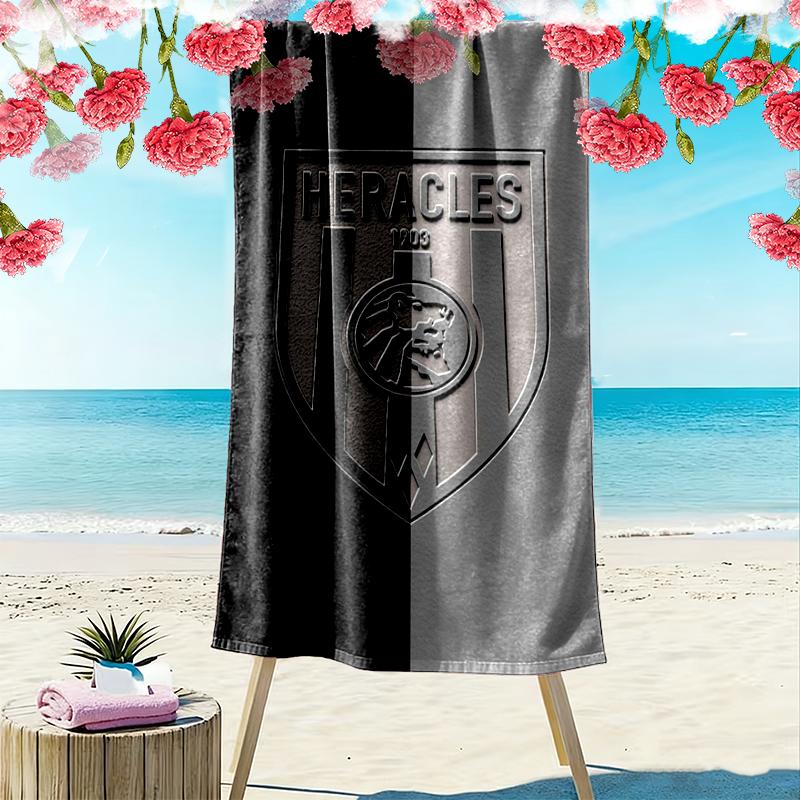 Пляжное полотенце Heracles Almelo Print, Большое мягкое быстросохнущее полотенце для пляжа, кемпинга, плавания
