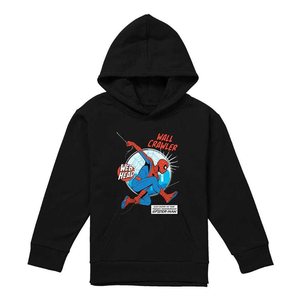 Spider-Man Childrens/Kids Friendly Neighborhood Wall Crawler Pull Over Hoodie