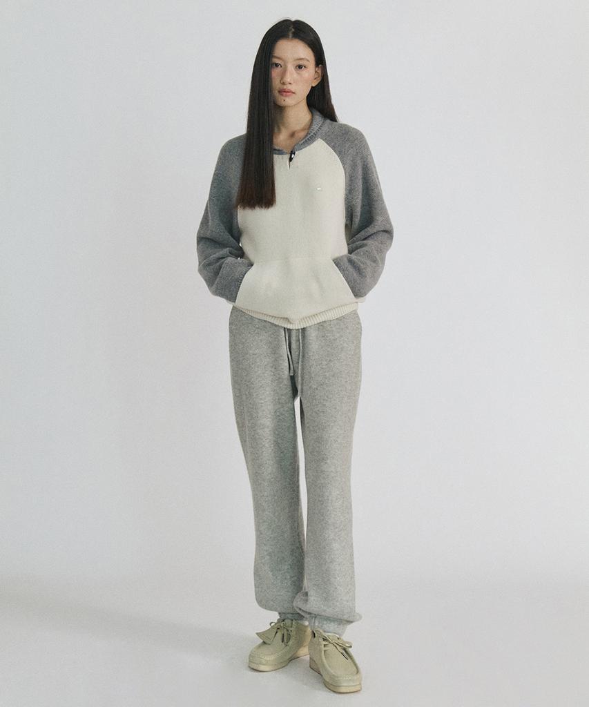 STEP AROUND Knit Jogger Banding Pants_Grey