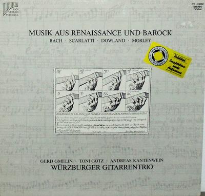 Виниловая пластинка WRZBURGER GITARRENTRIO Музыка эпохи Возрождения и Барокко PANOV03092 PAN Verlag Vleu 1981 Германия Классическая Б/у