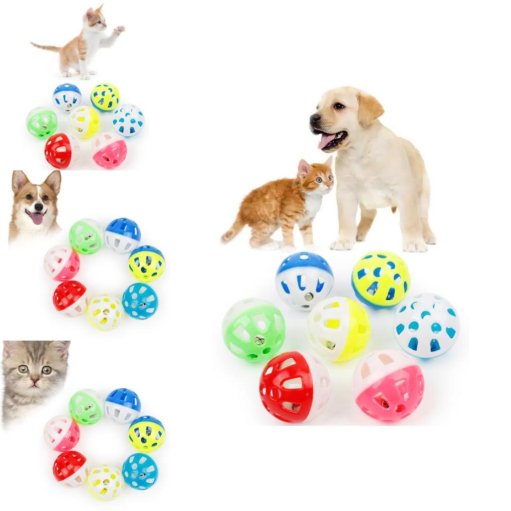 Пластиковый мяч для бросания для домашних животных с полым дизайном для кошек и мелких питомцев