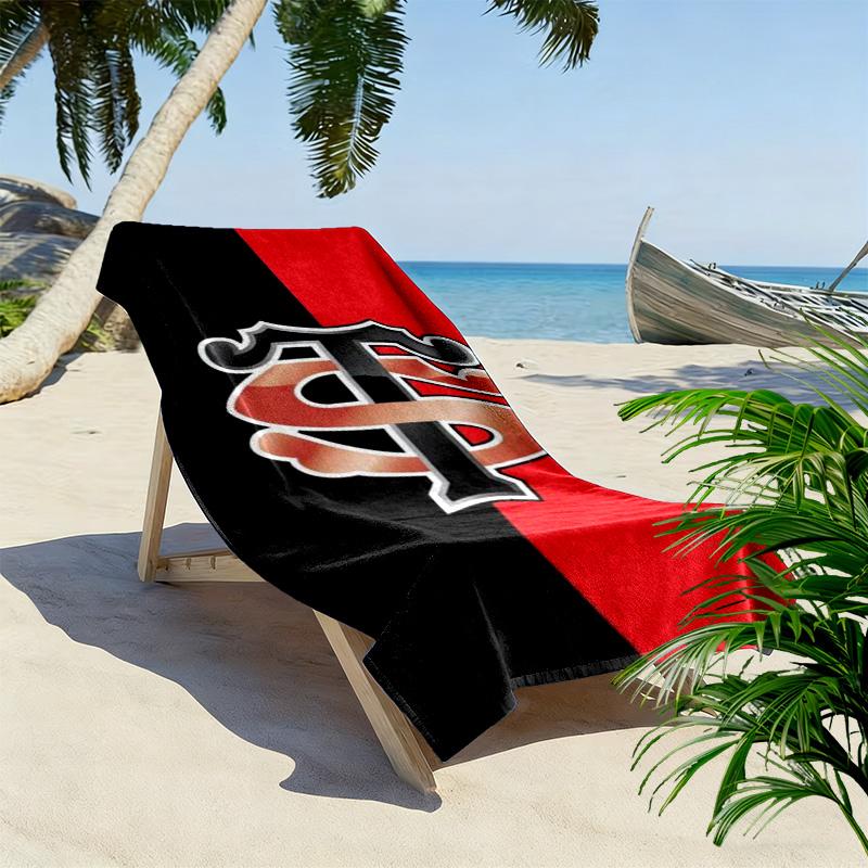 Пляжное полотенце с принтом Stade Toulousain, Большое мягкое быстросохнущее полотенце для пляжа, кемпинга, плавания