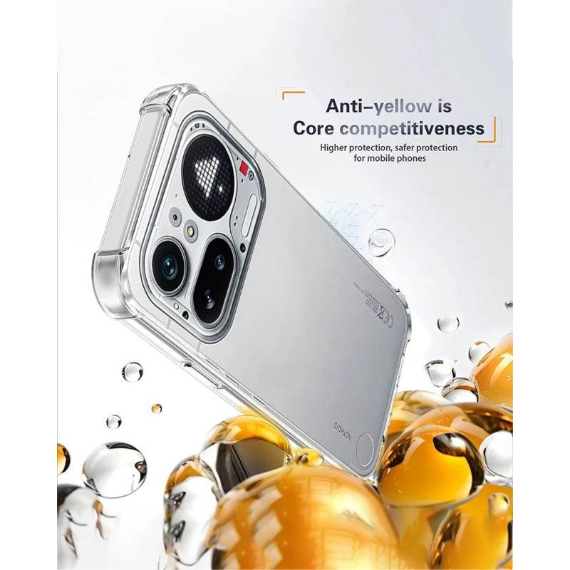 Transparent TPU Case For Nothing Phone 3A Lite 3A Pro 2A Cmf 1 2 Protective Cover Four Corners Shockproof Bumper Phone Shell