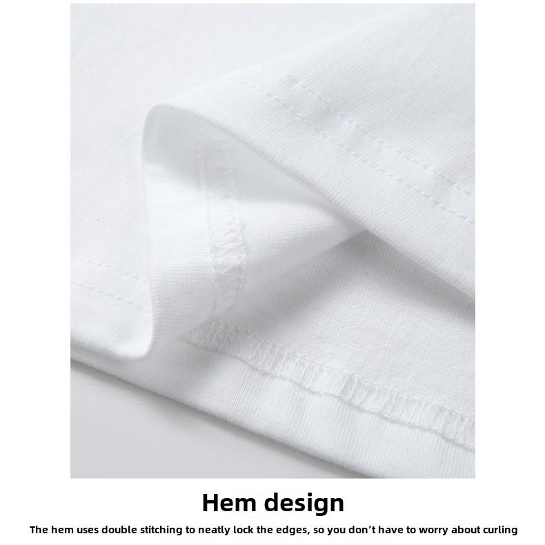 GMXIA Футболка с длинным рукавом на весну и осень, трендовая одежда с принтом и круглым вырезом, белая повседневная футболка с длинным рукавом, свободная основа