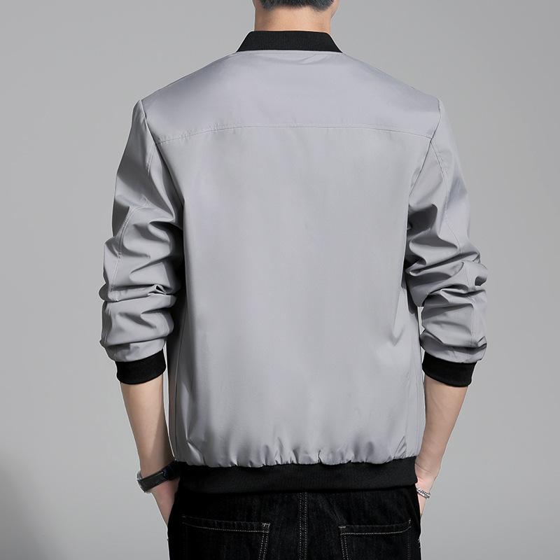 Весна и осень однотонная модная брендовая бейсбольная форма мужская куртка для инструментов мужская студенческая повседневная куртка мужская бейсбольная форма