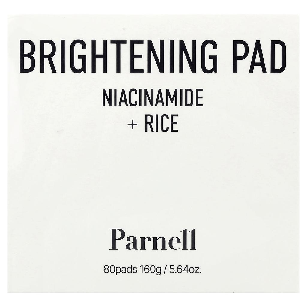 Parnell Осветляющие диски с ниацинамидом и рисом, 80 шт., 160 г (5,64 унции)