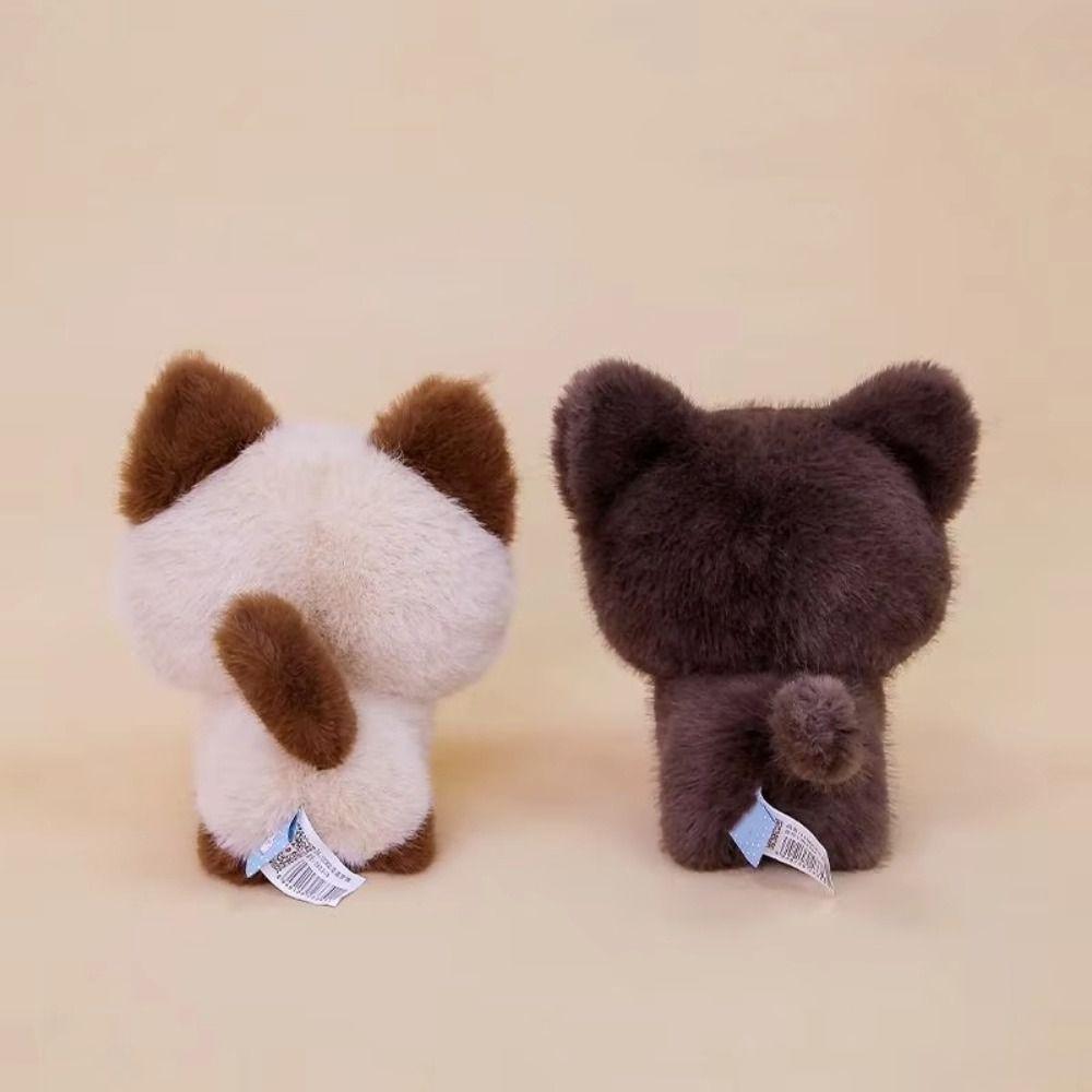 Siamese Cat Stuffed Doll Stuffed Animals Black Cat Plush Boy Girl Cat Plush Toy  Holiday Gift