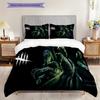 Survive Night Horror Awaits Bedding (1 * duvet cover + 2 * pillowcase, without core) 2D Flat Duvet cover and pillowcase Soft and comfortable