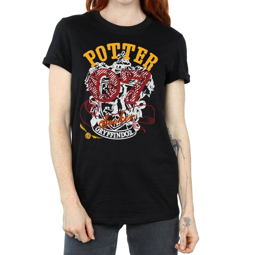 Harry Potter Womens/Ladies Gryffindor Seeker Cotton Boyfriend T-Shirt