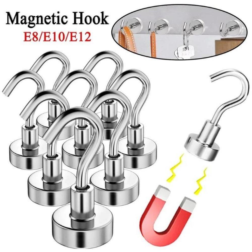 10 шт. прочные магнитные крючки многоцелевые крючки для хранения дома кухня бар ключ универсальные крючки вешалки для ванной комнаты