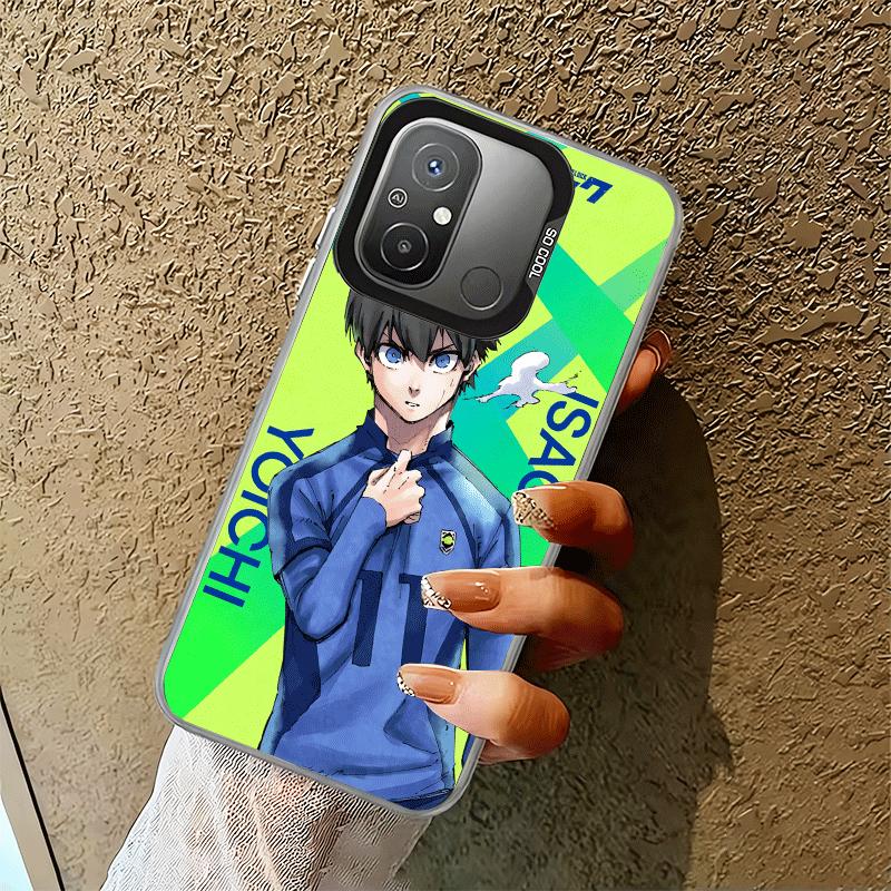 Anime Blue L-Lock Desgin Shockproof Phone Case for Xiaomi Poco X7 X6 X5 X3 Pro F7 Ultra M8 Redmi 15C 15 14C 13C 12C 10C 13 12 10