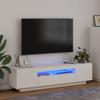 vidaXL TV-Schrank Mit LED-Leuchten Weiß 160x35x40 Cm