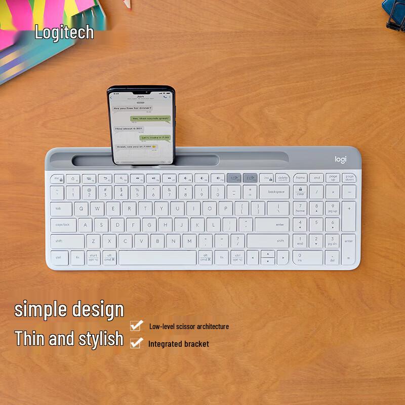 Беспроводная клавиатура Logitech K580 Multi-Device Slim - Белая