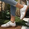 Fashionable New Comfortable Women's Vulcanized Shoes Spring Autumn Elegant Lace Up Round Toe Sports  Leisure Shoes