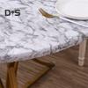 Круглая скатерть, водонепроницаемая скатерть с эластичными краями, мраморный узор, накидка на стол для домашнего ужина, украшения, защиты стола
