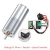 JGA25-370 DC 12V 24V 12RPM-1360RPM Reduction Gear Motor Large Torque High Power Worm Gear Motor Reversed Gear Motor
