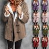 Winter Women's Fleece Warm Coat Top with Plush Neck Pocket Women's Coat