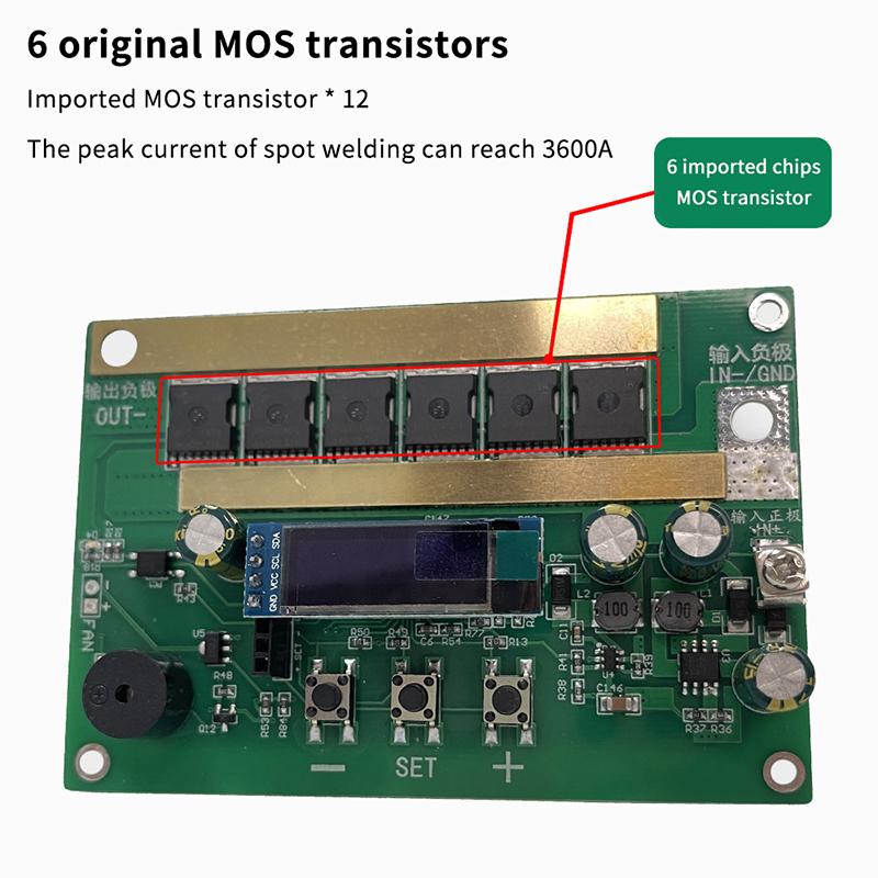 12V Сварочный аппарат точечной сварки от аккумулятора, ручка, портативный набор для сварки DIY, высокопроизводительная плата управления точечной сваркой для литиевой батареи 18650