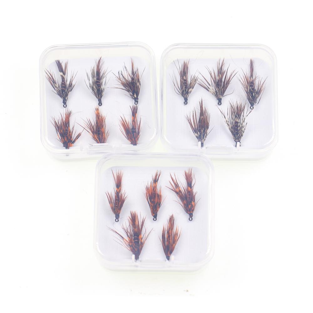12# Коричневый Оранжевый Адамс Традиционная Мокрая Мушка Колючая Мушки для Окуня Лосося Хариуса Форели Нахлыстовые Приманки