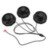 3PCS Cooling Vest Fans 7.4V DC Plastic 3 Speeds Lightweight Air Conditioned Clothes Fan with Copper Brushless Motor