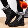 Waterproof Winter Boots for Women  New Thick Plush Snow Boots Woman Platform Ankle Botas Rabbit Fur Warm Cotton Padded Shoes