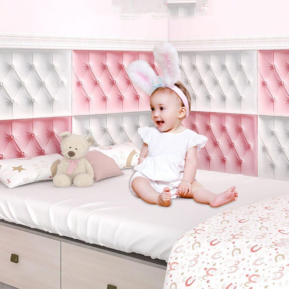 1 шт. Утолщенные 3D наклейки на стену Высококачественные противоударные DIY настенные коврики Самоклеящиеся обои Детская спальня Домашнее украшение