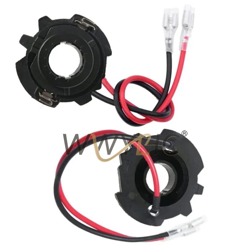 2 Pcs H7 LED Headlight Bulb Base Holder Retainer Headlamp Socket Adapter For Golf 5 MK5