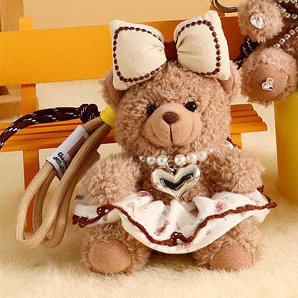 Платье принцессы Медведь Плюшевый медведь Брелок Сумка Подвеска Мягкие игрушки для девочек/женщин