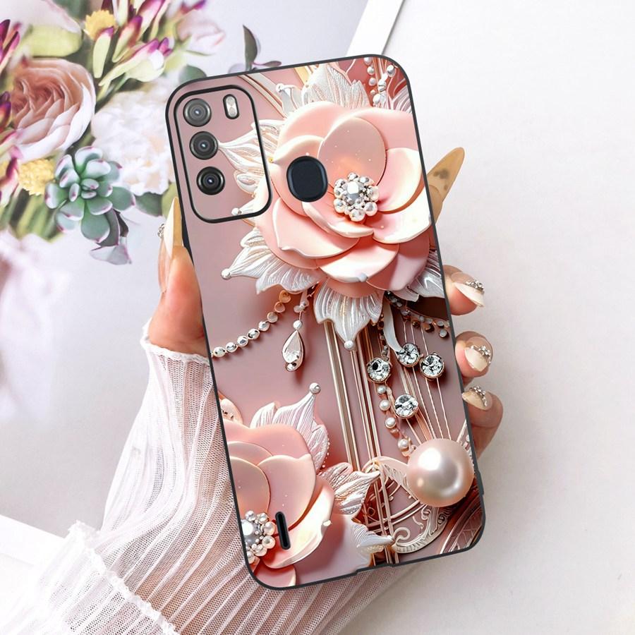 Case for Itel Vision 1 Pro Matte Soft Silicone Black butterfly Shockproof Phone Bags For ItelS16 S 16 Vision1pro Back Covers