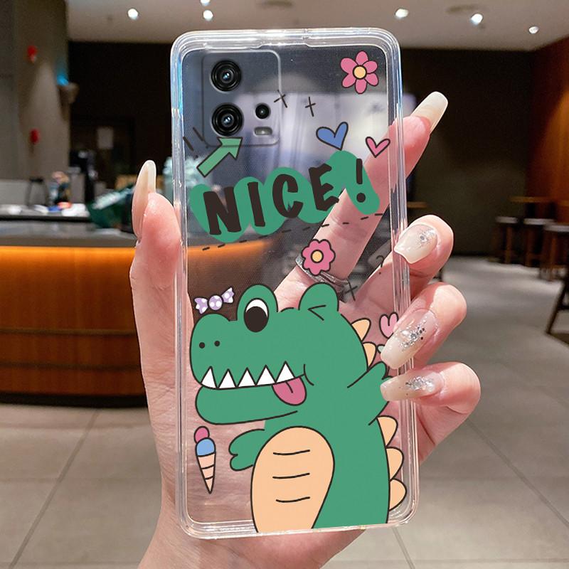 For Cover Motorola Moto G72 Case G 72 Flower design Clear Soft Silicone Back Funda Bumper For Moto G72 MotoG72 Phone Cases Coque