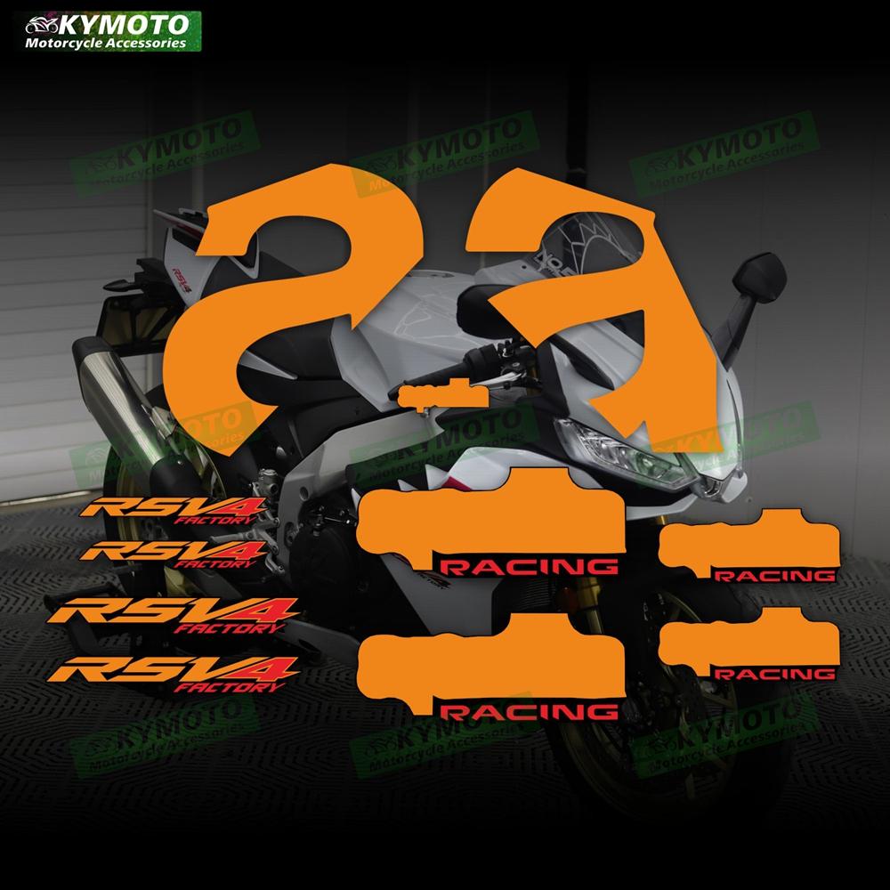 Для Aprilia RSV4 2021 2022 2023 2024 Аксессуары для мотоцикла Наклейка на обтекатель Полная светоотражающая водонепроницаемая наклейка на весь мотоцикл Комплект для всего мотоцикла