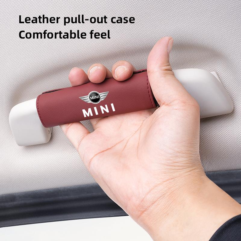 Car Interior Cars Door Handles Covers Roof Handle Cover For MINI Cooper R56 F56 R50 JCW Cabrio Aceman Countryman Clubman Coupe DD22