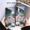 Милый белый вуалехвост для Samsung Galaxy A30 A31 A32 A33 A34 A35 A42 A30s A20 A25 A26 A51 A56 A54 A72 A73 70 Стеклянный чехол для телефона