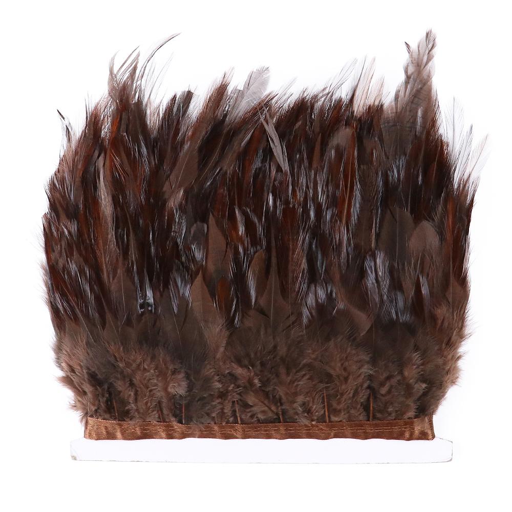 Feather4-6inch High Quality Chicken Feathers Trim Fringe 1meter Mint Green Rooster Feather Ribbon Wedding Dress Creative Crafts Plumes