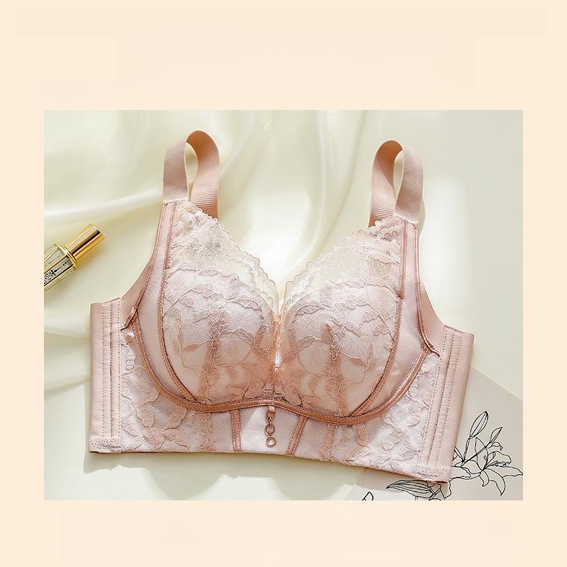 Тонкий пуш-ап бюстгальтер для женщин без косточек, собирающий бюстгальтер для предотвращения обвисания, бюстгальтер большого размера