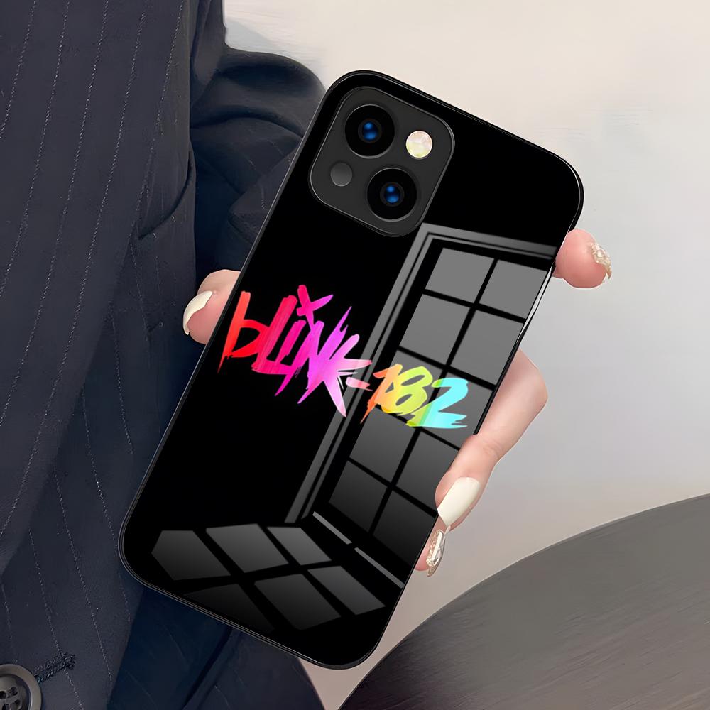 Fashion Blink 182 Phone Case For IPhone 17 Pro Max 15 Pro 16 14 Plus 12 13 Mini 11 Pro Shockproof Glass Cover