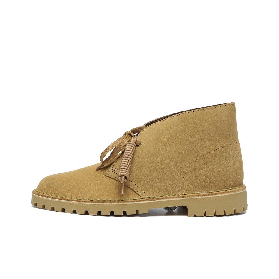 Clarks Desert Rock Классические Винтажные Ботильоны Уличные Сапоги Мужские Сапоги Темно-Желтые 261627037