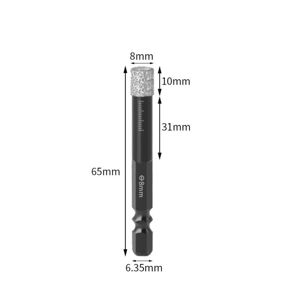 Hard Tile Hole Opener Hex Shank Dry Drill Bit for Granite Ceramic Tile Stone Glass