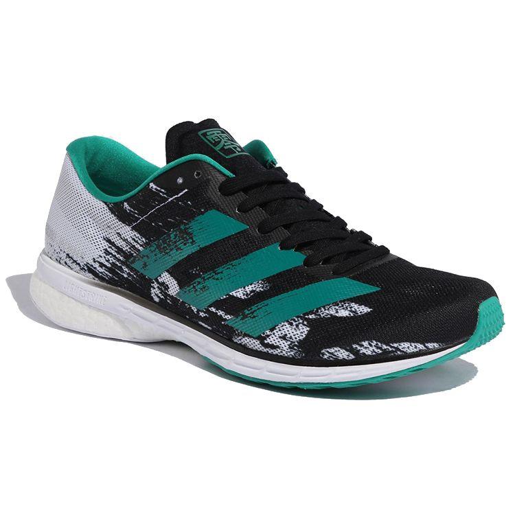 adidas Adizero Japan 5 Цветной блок Сетчатые Дышащие Низкие Кроссовки Унисекс Зеленый Черный Белый FX0501