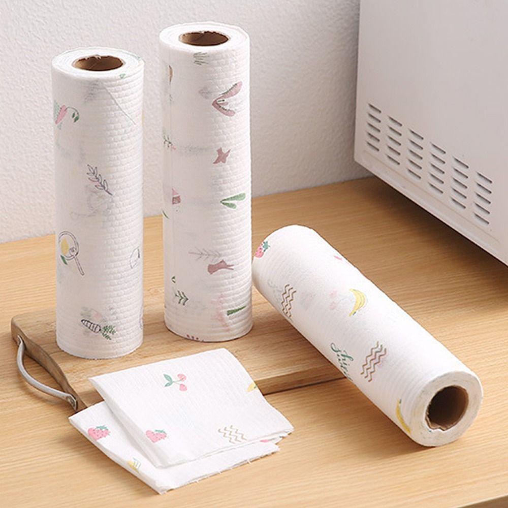 30/50/100/200pcs Thickened Non-woven Kitchen Paper Absorbent Towel Disposable Rags