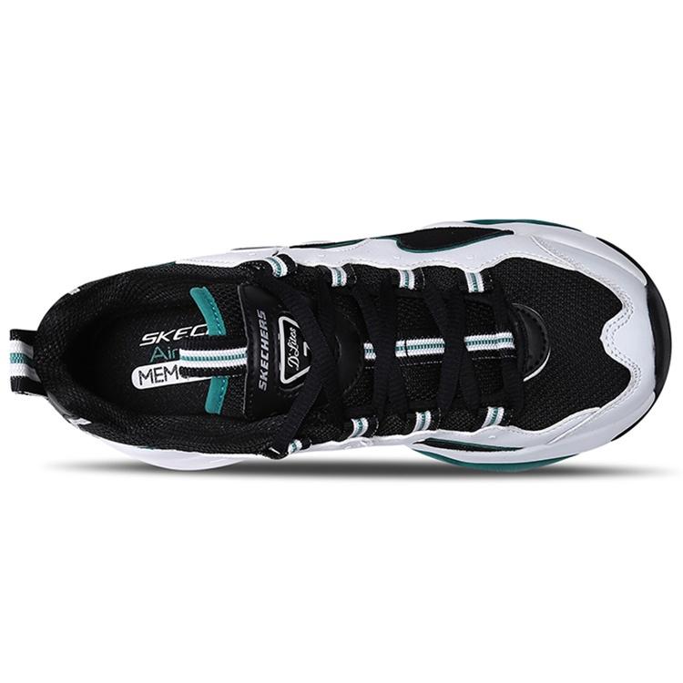 (WMNS) Skechers D'lites 3.0 GS Черный/Белый/Зеленый Женские 12955-WGRN