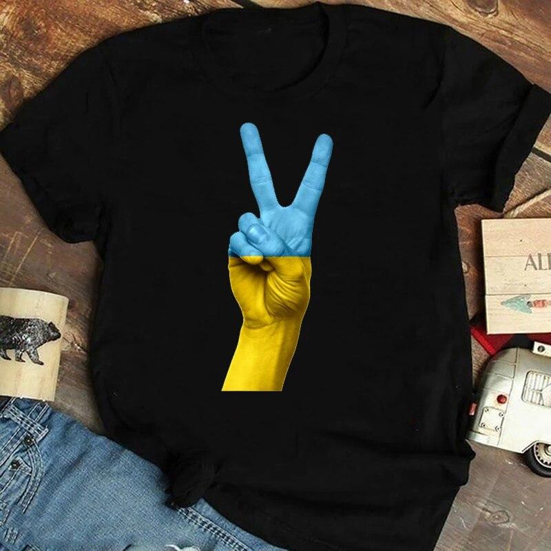 Ukraine Ladies T Shirt Summer Premium Short Sleeve T Shirt Flag Classic Ukraine Gift T Shirt Girls Harajuku Love T Shirt Tops Unisex